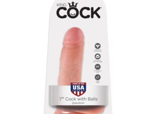KING COCK - 7 PENE REALÍSTICO NATURAL 17.8 CM