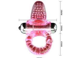 BAILE - SWEET ABS 10 RITMOS RING ANILLO PENE VIBRADOR ROSA - Imagen 4