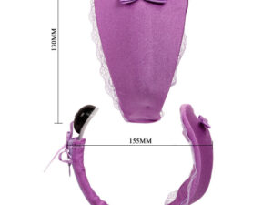 BAILE - TANGA CON VIBRADOR CON CONTROL REMOTO LILA - Imagen 5