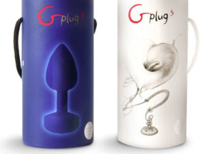 G-VIBE - FUNTOYS GPLUG ANAL VIBRADOR RECARGABLE GRANDE AZUL CIELO 3.9CM - Imagen 2