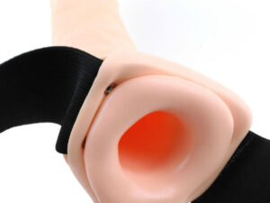 FETISH FANTASY SERIES - ARNÉS VIBRADOR HUECO 19 CM NATURAL - Imagen 4
