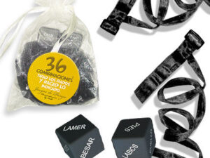 INEDIT - KIT BOLSA ORGANZA ATADURAS NEGRO