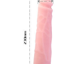 BAILE - DILDO SILICONA TACTO PIEL REALÍSTICO 23 CM