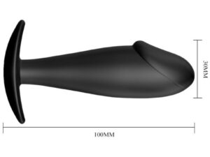 PRETTY LOVE - PLUG ANAL SILICONA FORMA PENE NEGRO - Imagen 5