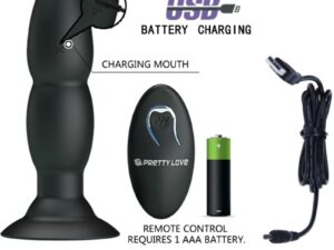 PRETTY LOVE - PLUG VIBRADOR Y ROTACIÓN POR CONTROL REMOTO - Imagen 5