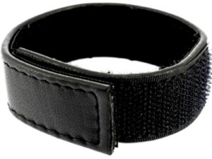 LEATHER BODY - CORREA CUERO AJUSTABLE CON VELCRO PARA PENE NEGRO