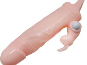 BAILE - BRAVE MAN FUNDA PENE CON RABBIT VIBRADOR 16.5 CM NATURAL - Imagen 3