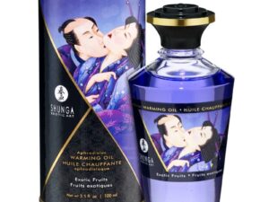 SHUNGA - ACEITE MASAJE EFECTO CALOR SABOR FRUTAS EXOTICAS 100 ML - Imagen 1