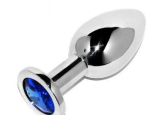 METAL HARD - ANAL PLUG DIAMOND BLUE SMALL 5.71CM - Imagen 2