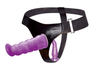 BAILE - ARNÉS ANAL Y VAGINAL FEMENINO LILA PUNTO G 17 CM - Imagen 3