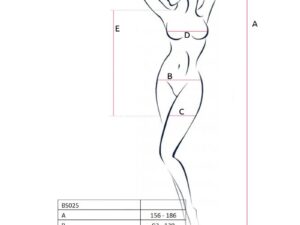 PASSION - WOMAN BS025 BODYSTOCKING ESTILO VESTIDO BLANCO TALLA UNICA - Imagen 2