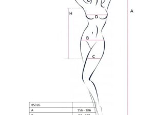 PASSION - WOMAN BS026 BODYSTOCKING ESTILO VESTIDO BLANCO TALLA UNICA - Imagen 2