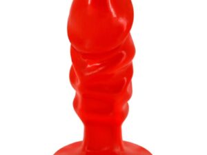 BAILE - PLUG ANAL UNISEX CON VENTOSA ROJO
