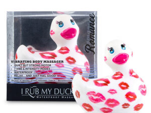 BIG TEASE TOYS - I RUB MY DUCKIE 2.0  PATO VIBRADOR ROMANCE (WHITE  PINK) - Imagen 2