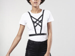 BIJOUX - INDISCRETS MAZE ARNES CRUZADO CON ESCOTE NEGRO - Imagen 3
