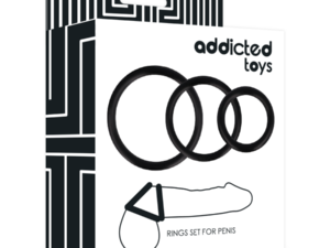 ADDICTED TOYS - SET ANILLOS PENE NEGRO - Imagen 4