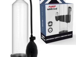 PUMP ADDICTED - BOMBA ERECCIÓN RX3 TRANSPARENTE CON VIBRADOR - Imagen 1