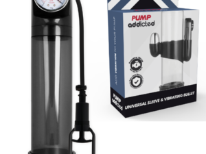 PUMP ADDICTED - BOMBA ERECCIÓN RX9 NEGRO CON VIBRADOR - Imagen 1