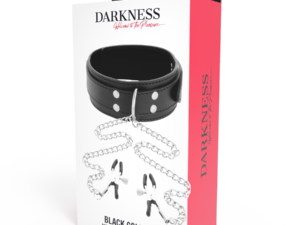 DARKNESS - COLLAR CON PINZAS PARA PEZONES NEGRO - Imagen 4