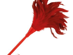 DARKNESS - PLUMA ESTIMULADORA ROJO 24CM - Imagen 3