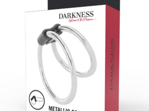 DARKNESS - ANILLA METAL DOBLE PARA EL PENE - Imagen 4