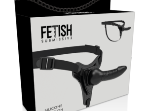 FETISH SUBMISSIVE HARNESS - SILICONA NEGRO REALISTIC 16 CM - Imagen 5