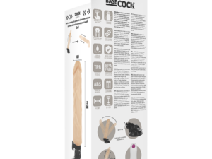BASECOCK - VIBRADOR REALÍSTICO CONTROL REMOTO NATURAL 21 CM -O- 4 CM - Imagen 5