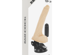 BASECOCK - VIBRADOR REALISTICO CONTROL REMOTO NATURAL CON TESTICULOS 20 CM -O- 4 CM - Imagen 5