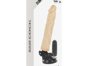 BASECOCK - VIBRADOR REALISTICO CONTROL REMOTO NATURAL 21 CM -O- 4 CM - Imagen 5