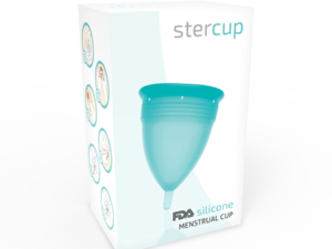 STERCUP - COPA MENSTRUAL FDA SILICONA AQUAMARINA - TALLA L - Imagen 5