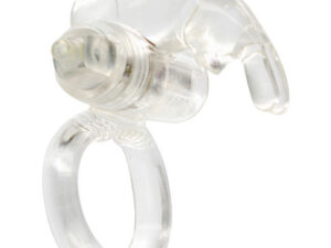 SEVEN CREATIONS - ANILLO VIBRADOR DE SILICONA TRANSPARENTE - Imagen 1