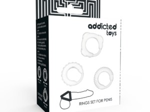 ADDICTED TOYS - SET 3 ANILLOS PENE CLEAR - Imagen 4