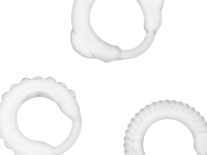 ADDICTED TOYS - SET 3 ANILLOS PENE CLEAR - Imagen 3