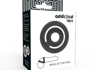 ADDICTED TOYS - POTENZ SET ANILLOS PENE NEGRO - Imagen 4