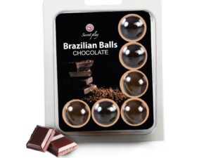 SECRETPLAY - SET 6 BRAZILIANS BALLS CHOCOLATE - Imagen 1