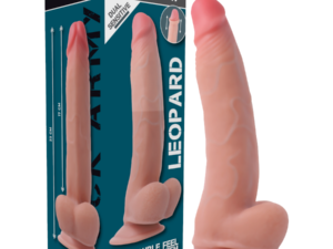 ROCKARMY - LEOPARD DILDO REALISTA DUAL DENSITY 23 CM -O- 4.77 CM - Imagen 1