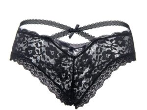 QUEEN LINGERIE - PANTIES DE ENCAJE FLORAL S/M - Imagen 4