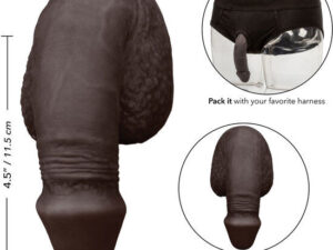 CALEXOTICS - PACKING PENIS PENE DE SILICONA 12.75CM NEGRO - Imagen 2