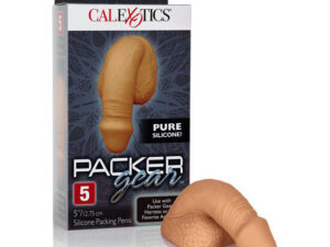 CALEXOTICS - PACKING PENIS PENE DE SILICONA 12.75CM CARAMELO - Imagen 5