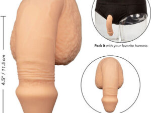 CALEXOTICS - PACKING PENIS PENE DE SILICONA 12.75CM NATURAL - Imagen 3