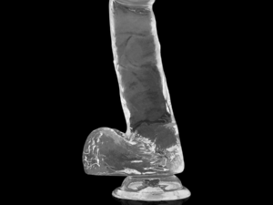 X RAY - CLEAR DILDO REALISTA TRANSPARENTE 18.5 CM -O- 3.8 CM - Imagen 4