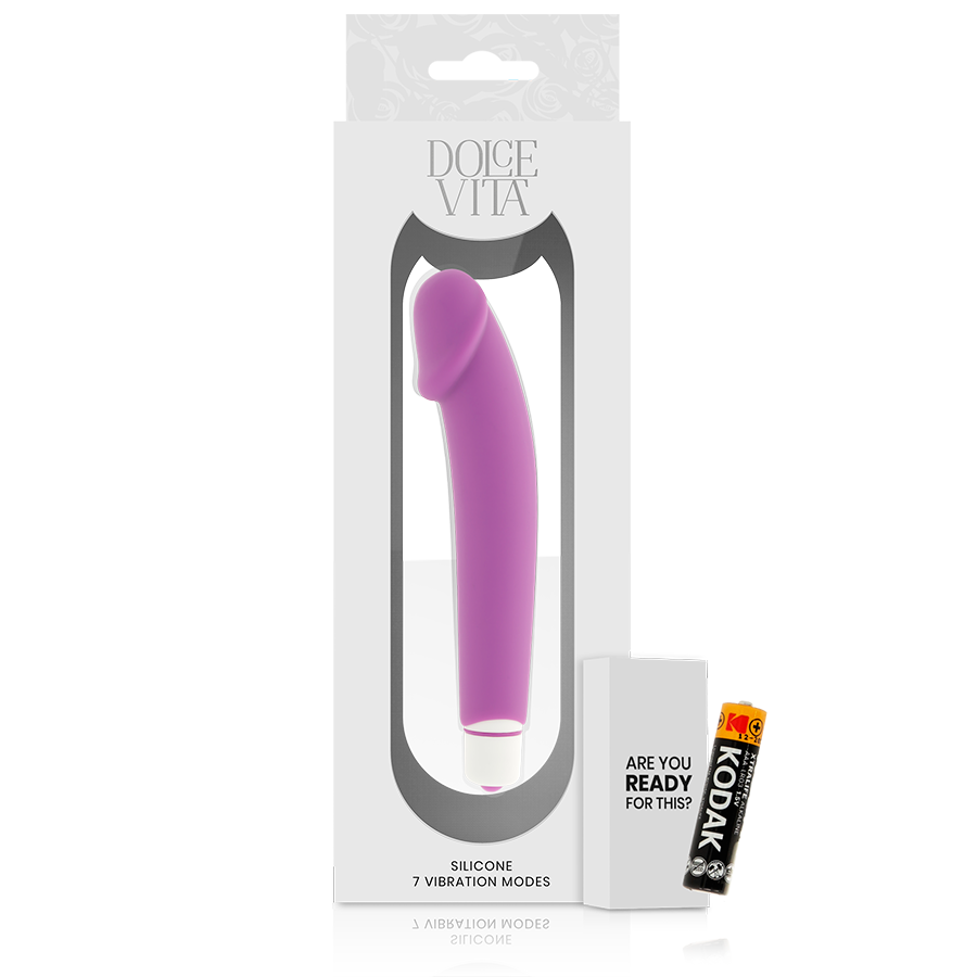 DOLCE VITA - REALISTIC VIBRADOR SILICONA LILA - Imagen 5