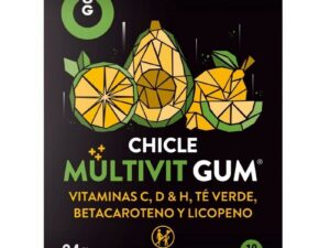 WUG GUM - MULTIVIT CHICLE VITAMINA C, H, D, BETACAROTENO, LICOPENO Y TÉ VERDE 10 UNIDADES - Imagen 2