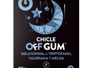 WUG GUM - OFF CHICLE VALERIANA, TRIPTÓFANO, MELISA Y MELATONINA 10 UNIDADES - Imagen 2