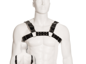 LEATHER BODY - BLACK BULL DOG HARNESS - Imagen 1