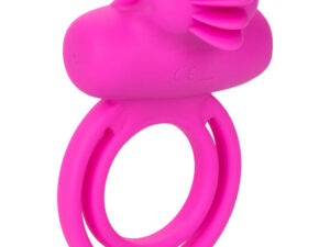 CALEXOTICS - DUAL CLIT FLICKER ENHANCER DOBLE ANILLO VIBRADOR DE SILICONA ROSA - Imagen 1