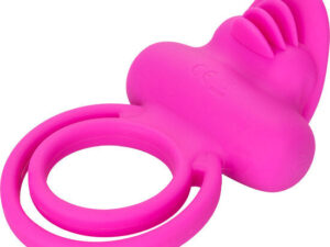 CALEXOTICS - DUAL CLIT FLICKER ENHANCER DOBLE ANILLO VIBRADOR DE SILICONA ROSA - Imagen 5