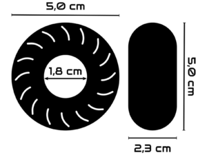 POWERING - SUPER FLEXIBLE Y RESISTENTE ANILLO PENE  5CM PR08 NEGRO - Imagen 3