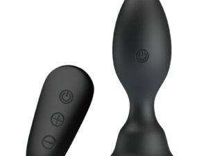 MR PLAY - PLUG ANAL CON VIBRACIÓN NEGRO CONTROL REMOTO - Imagen 3
