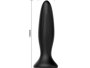 MR PLAY - PLUG ANAL VIBRADOR NEGRO RECARGABLE - Imagen 4